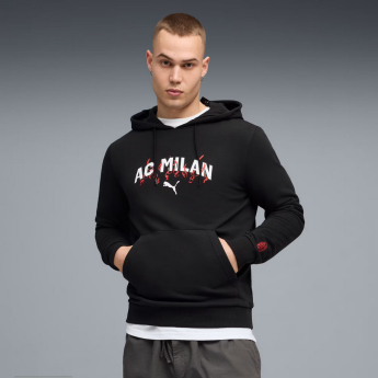 AC Milan męska bluza z kapturem Culture black