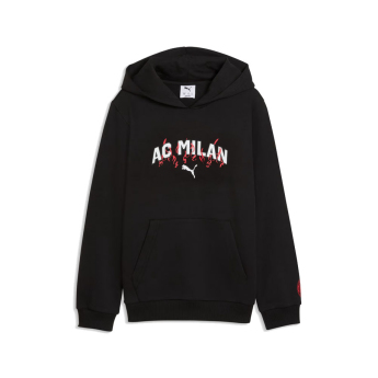 AC Milan dziecięca bluza z kapturem Culture black