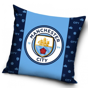 Manchester City poszetka na poduszkę stripe