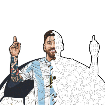 Reprezentacja piłki nożnej puzzle drewniane ARGENTINA Messi NEW 500 pcs