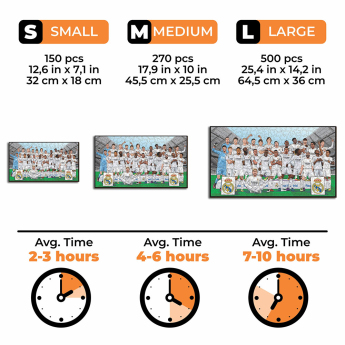 Real Madryt puzzle drewniane 25/26 Team 500 pcs