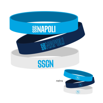 SSC Napoli gumowa bransoletka 3pack Silicone