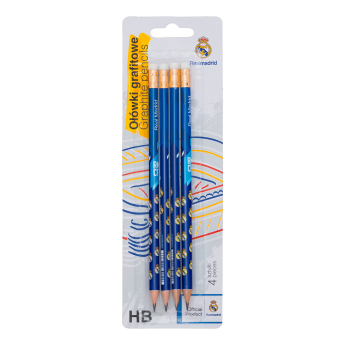 Real Madryt zestaw ołówków 4pack