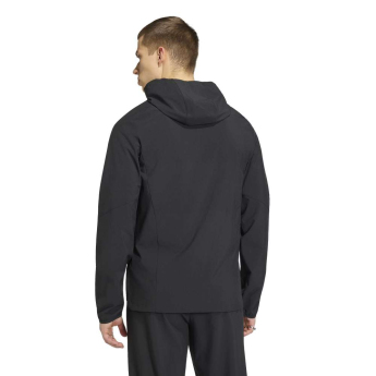 Real Madryt męska kurtka z kapturem Travel Windbreaker black
