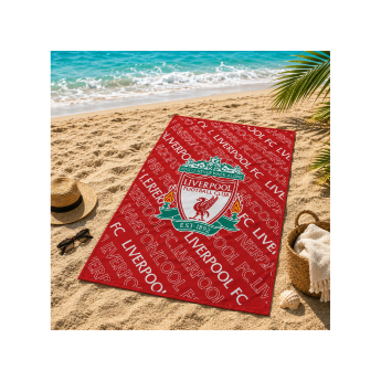 Liverpool ręcznik plażowy Text