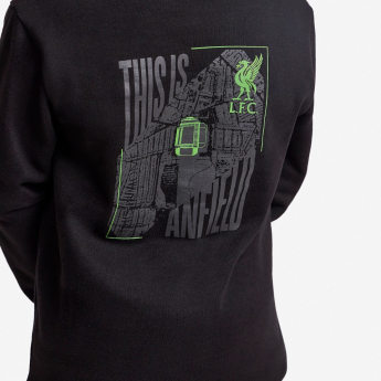 Liverpool dziecięca bluza z kapturem Anfield black