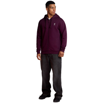Liverpool męska bluza z kapturem Zip Thru cherry