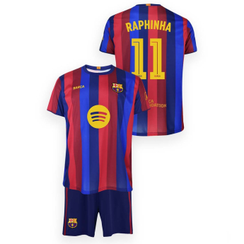 Barcelona zestaw dziecięcy replika26/27 Home Raphinha