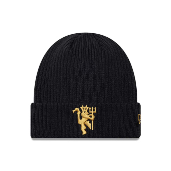 Manchester United czapka zimowa Cuff Kind gold