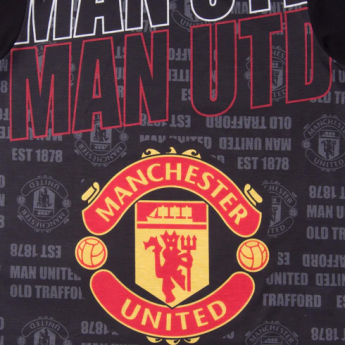 Manchester United piżama dziecięca Short Text