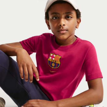 Barcelona koszulka dziecięca Club Crest red