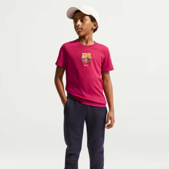 Barcelona koszulka dziecięca Club Crest red