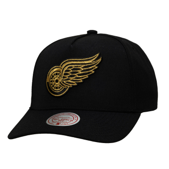 Detroit Red Wings czapka baseballówka NHL Black and Gold Pro Snapback