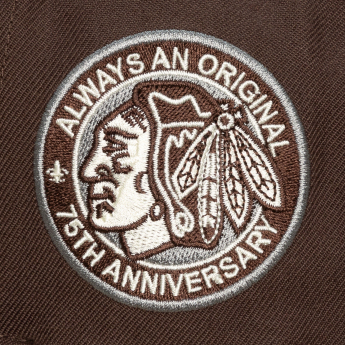 Chicago Blackhawks czapka zimowa NHL Brown and Cream Snapback
