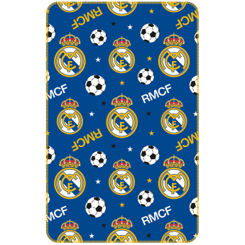 Real Madryt koc flis blue