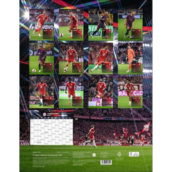 Kalendář BAYERN MNICHOV 2027 Wall