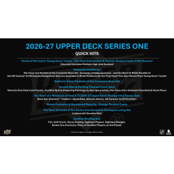 NHL produkty karty hokejowe NHL 2026-27 Series 1 Hockey Blaster Box