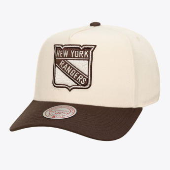 New York Rangers czapka baseballówka NHL Brown and Cream Pro Snapback