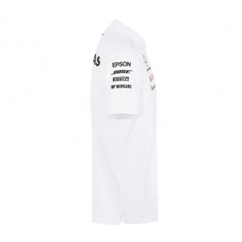 Mercedes AMG Petronas męska koszulka polo white F1 Team 2018