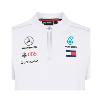 Mercedes AMG Petronas męska koszulka polo white F1 Team 2018
