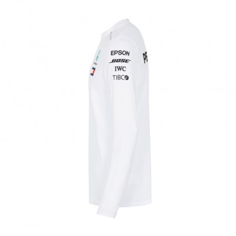 Mercedes AMG Petronas męska koszulka z długim rękawem Longsleeve white F1 Team 2018
