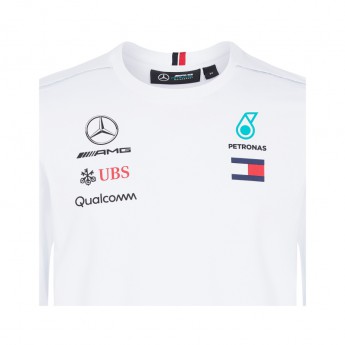 Mercedes AMG Petronas męska koszulka z długim rękawem Longsleeve white F1 Team 2018