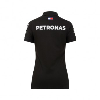 Koszulka polo damska czarna Mercedes AMG Petronas F1 Team 2018