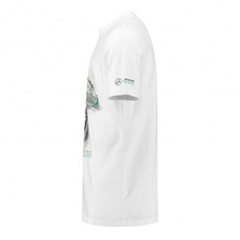 Mercedes AMG Petronas koszulka męska Lewis Hamilton Helmet white F1 Team 2018