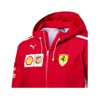 Ferrari męska kurtka z kapturem Rain red F1 Team 2018