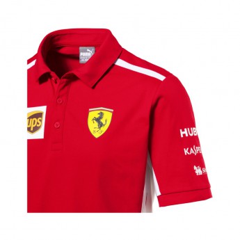 Koszulka Polo męska czerwona Scuderia Ferrari F1 Team 2018
