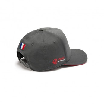 Haas F1 czapka baseballówka Grosjean grey 2018