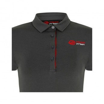 Haas F1 damska koszulka polo logo grey F1 Team 2018