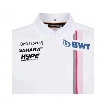 Force India F1 męska koszulka polo white Sahara F1 Team 2018