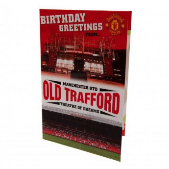 Manchester United życzenia urodzinowe Pop-Up Birthday Card