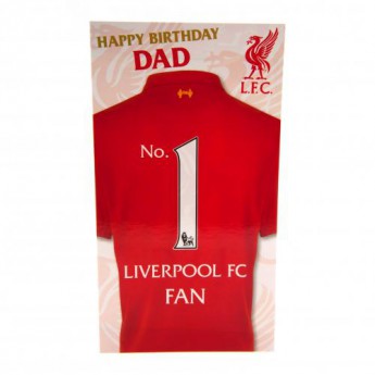 Liverpool życzenia urodzinowe Birthday Card Dad