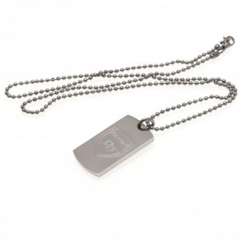 Arsenal naszyjnik z zawieszką Engraved Dog Tag & Chain