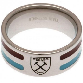 West Ham United pierścionek Colour Stripe Ring Large