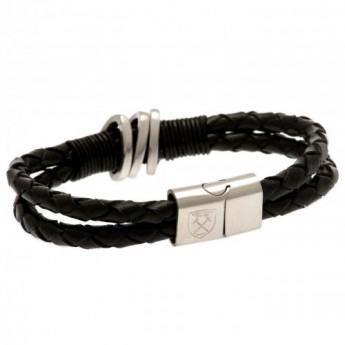 West Ham United bransoletka skórzana Leather Bracelet