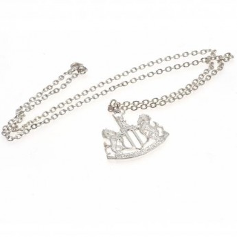 Newcastle United naszyjnik z zawieszką Silver Plated Pendant & Chain