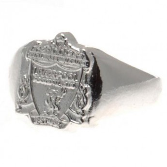 Liverpool pierścionek Silver Plated Crest Small
