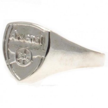 Arsenal pierścionek Silver Plated Crest Medium