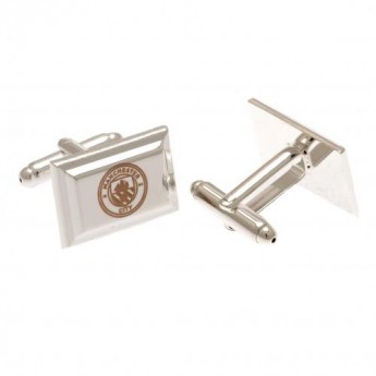 Manchester City spinki mankietowe Silver Plated Cufflinks