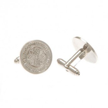 FC Celtic spinki mankietowe Silver Plated Cufflinks CR