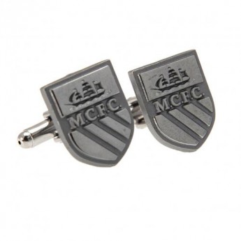 Manchester City spinki mankietowe Cufflinks Chrome