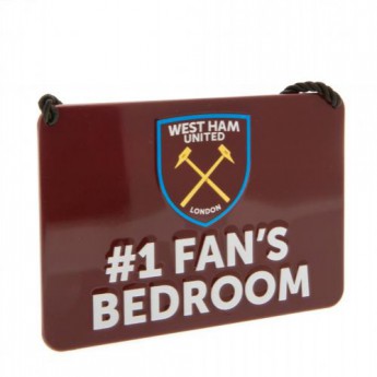 West Ham United ozdoba do sypialni Bedroom Sign No1 Fan