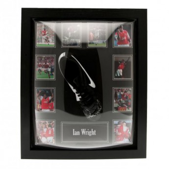 Słynni piłkarze korki w antyramie FC Arsenal Wright Signed Boot (Framed)