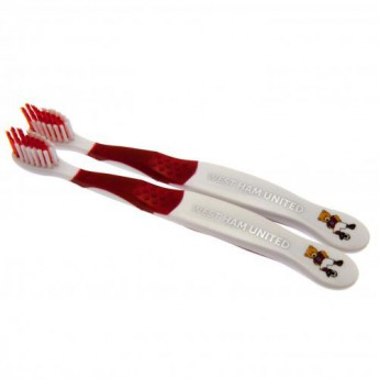 West Ham United dwie szczoteczki do zębów dla dzieci Twin Pack Toothbrush Junior