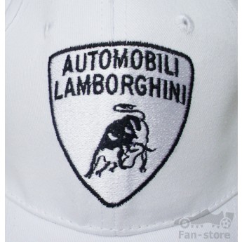 Lamborghini czapka z daszkiem BIAŁA