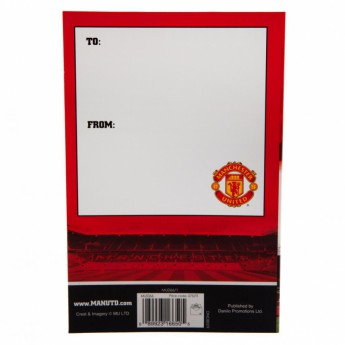 Manchester United życzenia urodzinowe Pop-Up Birthday Card