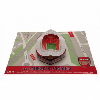 Arsenal życzenia urodzinowe Pop-Up Birthday Card